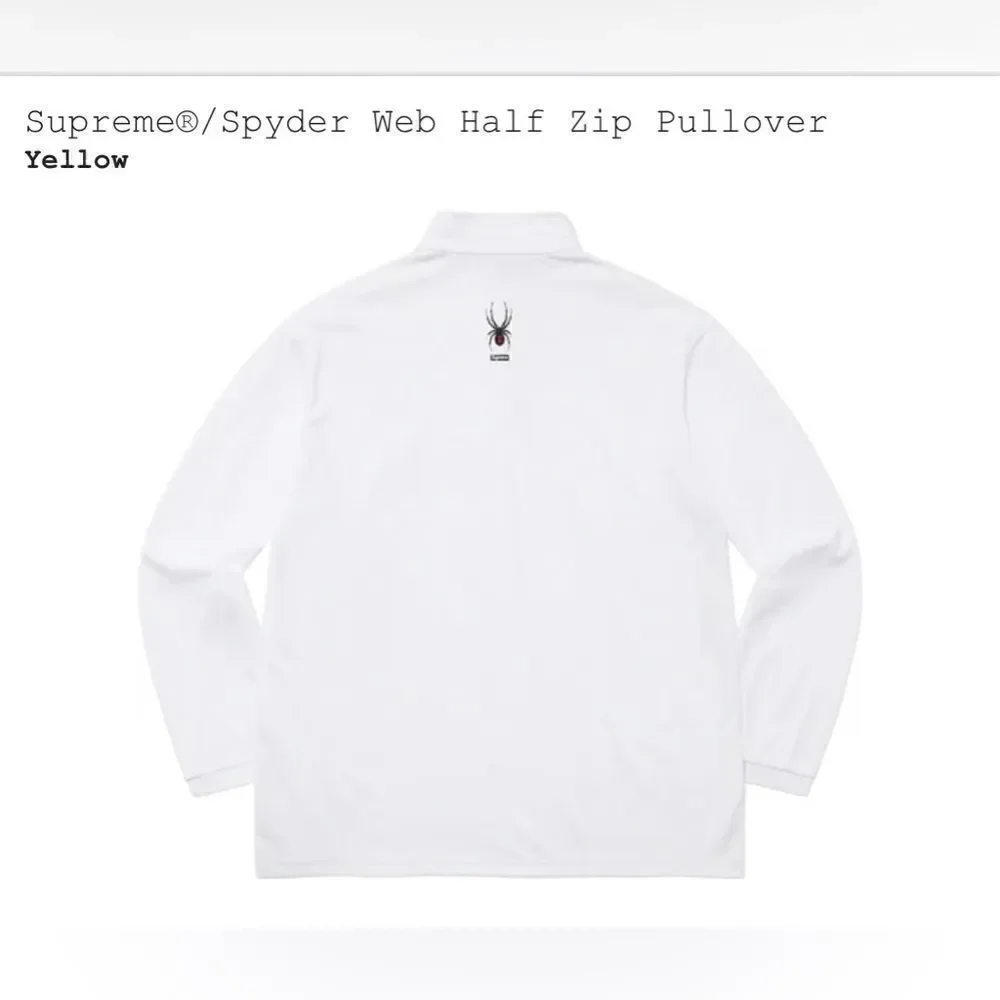 Supreme@/Spyder Web Half Zip Pullover “yellow” - Picture 2 of 3